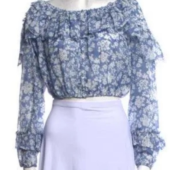 LoveShackFancy | Ruffle Popover Blouse - Picture 8 of 8